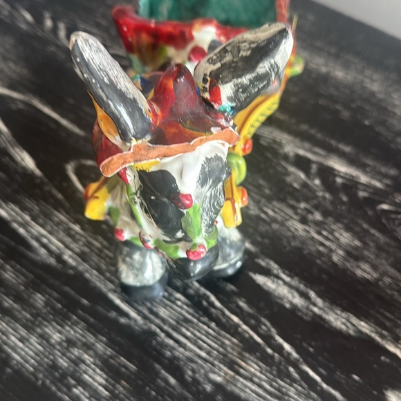 Vintage Italian donkey pulling cart flower planter. - Picture 10 of 10